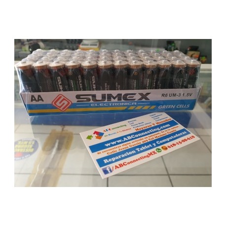 paquete 4 baterias aa sumex