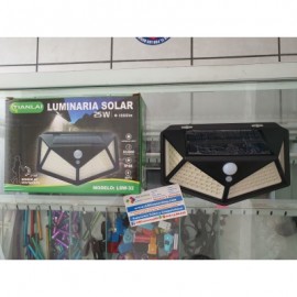 luminaria led con panel solar 25w ls25w27
